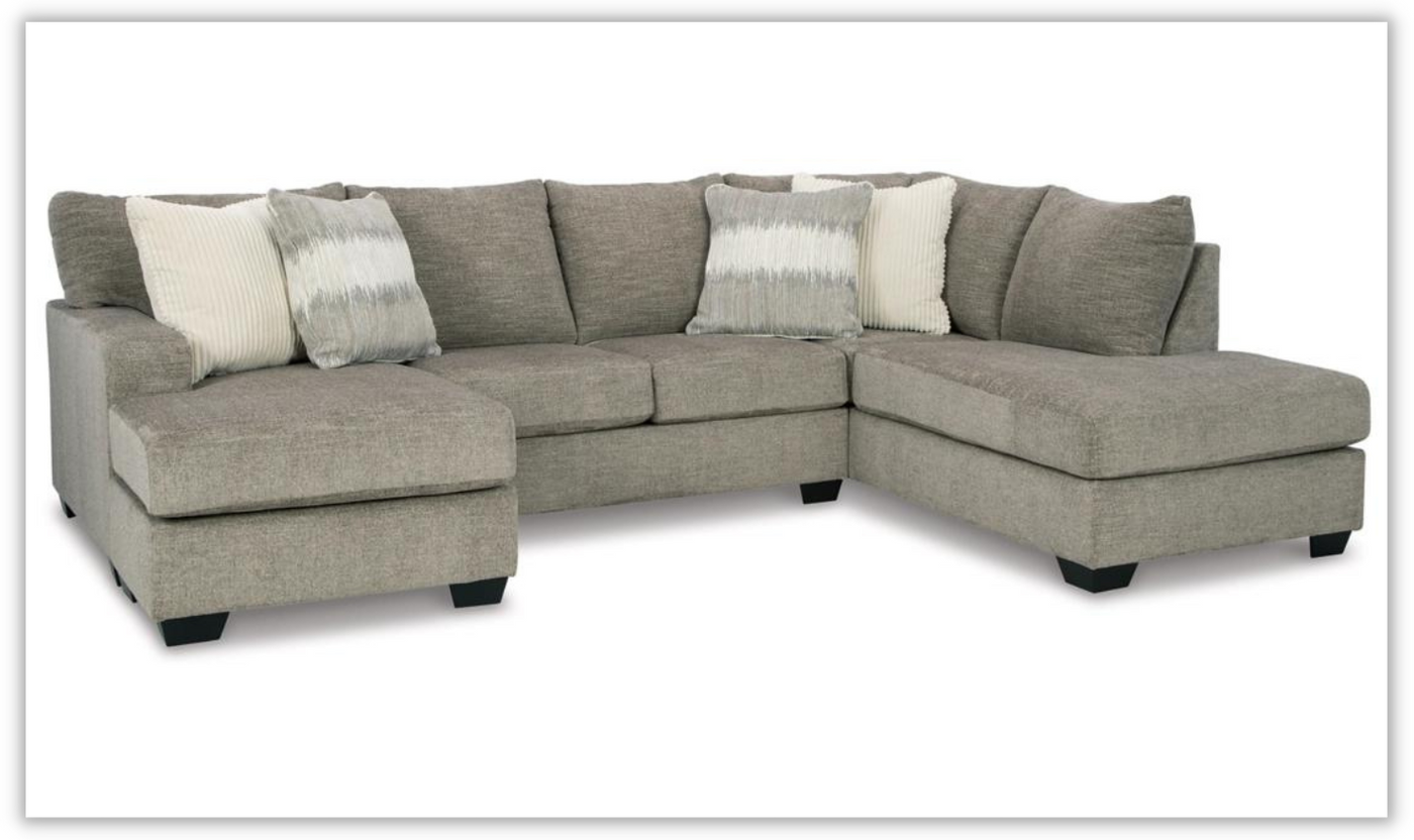 Creswell 2-Piece Polyester Sectional with Chaise