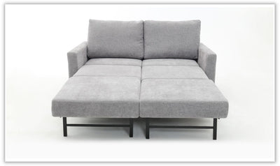 Cuddle Queen Fabric Sleeper Sofa with Nest Function