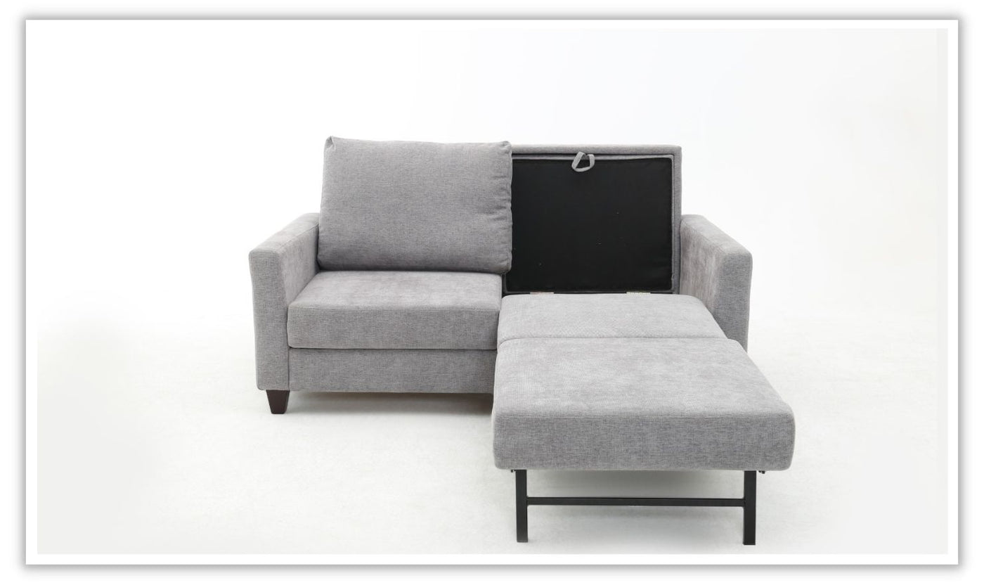 Cuddle Queen Fabric Sleeper Sofa with Nest Function