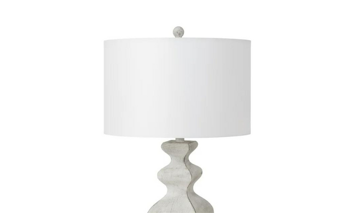 Cyrus 32" Distressed Farmhouse Table Lamp (Set of 2)