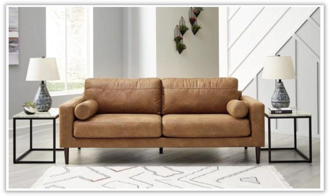 Telora Caramel Leather Sofa 