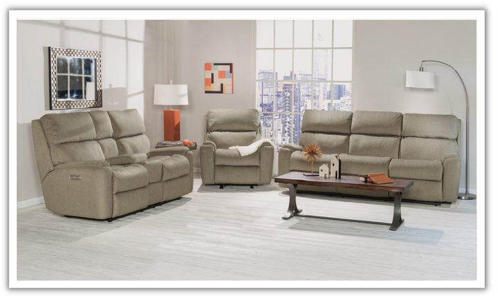 Flexsteel Rio Power Reclining Sofa with Power Headrests