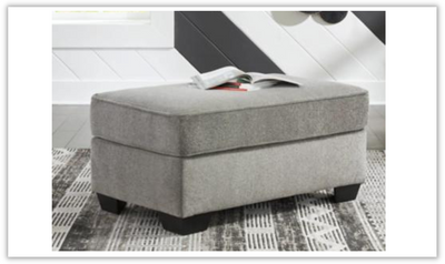 Modern Heritage Deakin Ash Fabric Ottoman