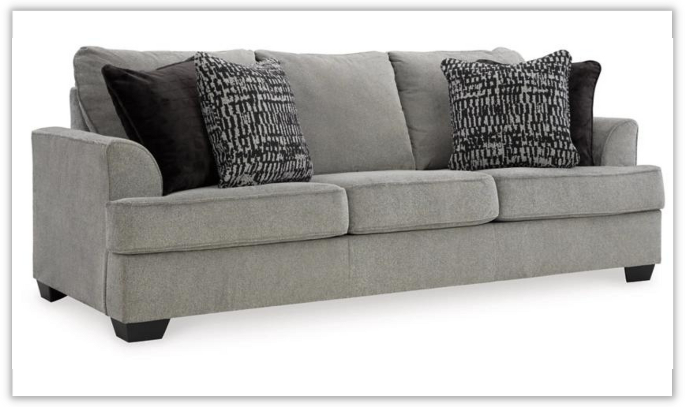 Modern Heritage Deakin 3-Seater Ash  Fabric Sofa