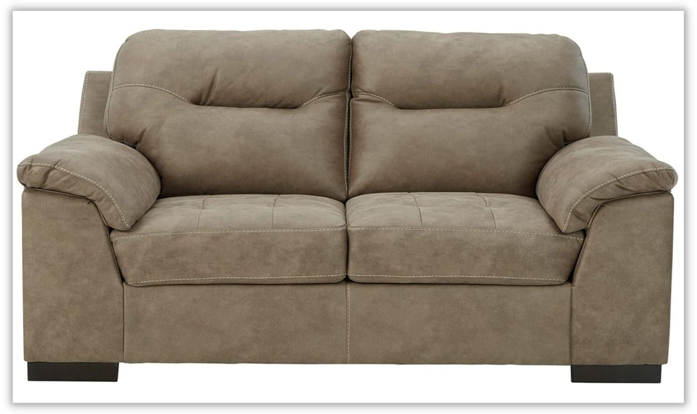 Maderla Leather Loveseat