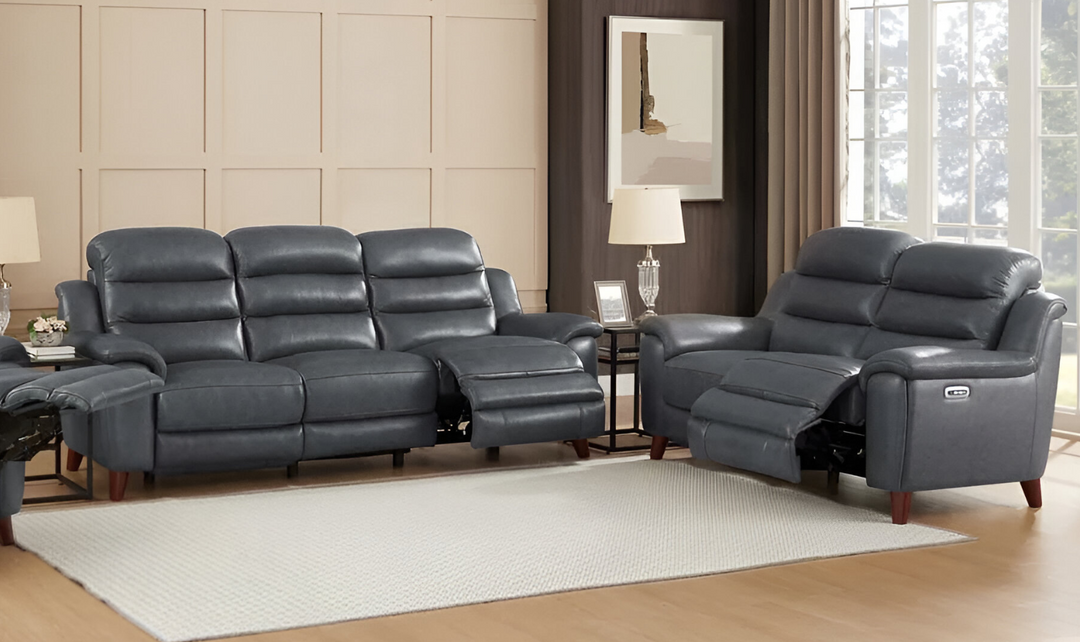 Dream 2-Seater Leather Power Headrest Zero Gravity Reclining Loveseat-Leahyco