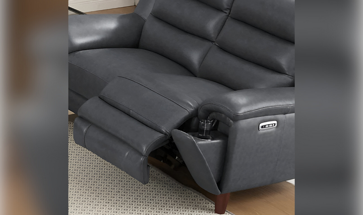 Dream 2-Seater Leather Power Headrest Zero Gravity Reclining Loveseat-Leahyco