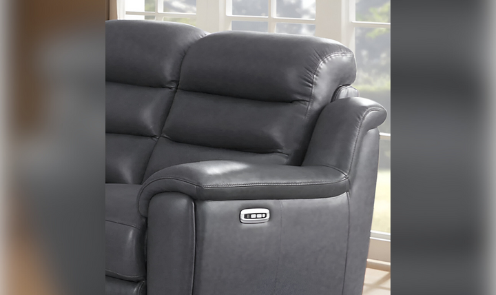 Dream 2-Seater Leather Power Headrest Zero Gravity Reclining Loveseat-Leahyco