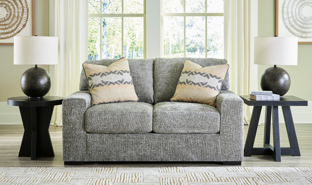 Dunmor Loveseat In Graphite-Leahyco