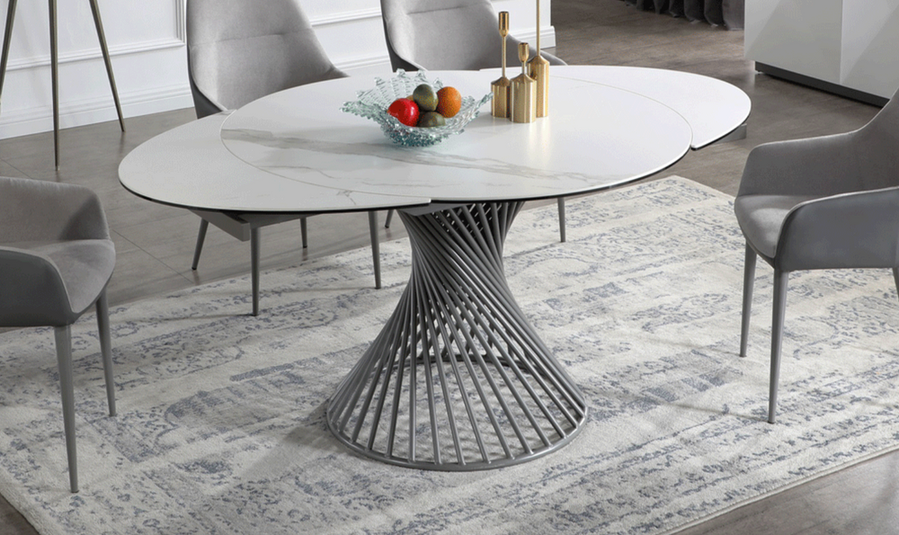 ESF Italia Ariella Round Ceramic Dining Table-Leahyco