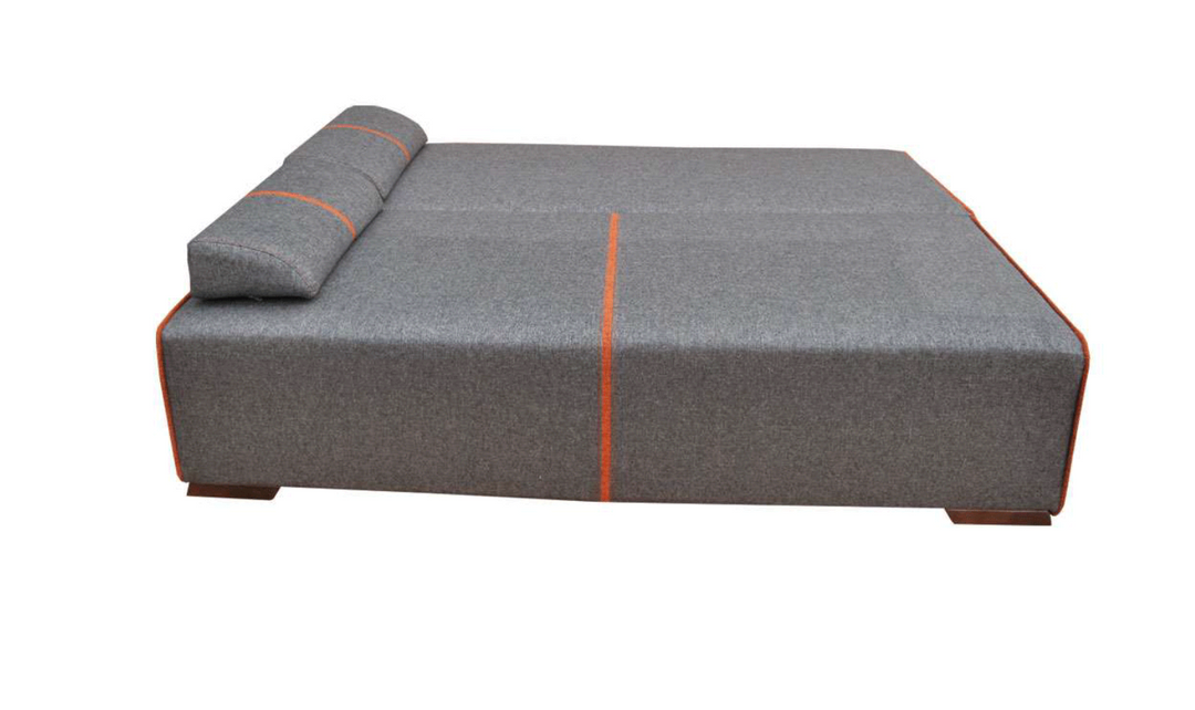 ESF Italia Avenue 2-seater Gray Fabric Sofa Bed With Storage