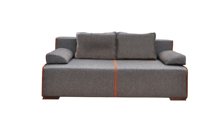 ESF Italia Avenue 2-seater Gray Fabric Sofa Bed With Storage