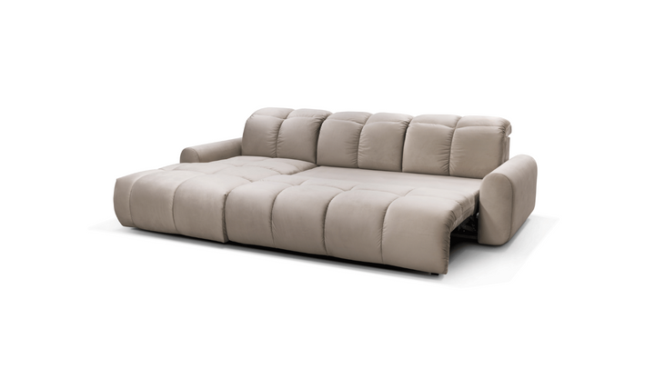 ESF Italia Bullet 3-seater L-shaped Sectional Sofa Bed In Beige