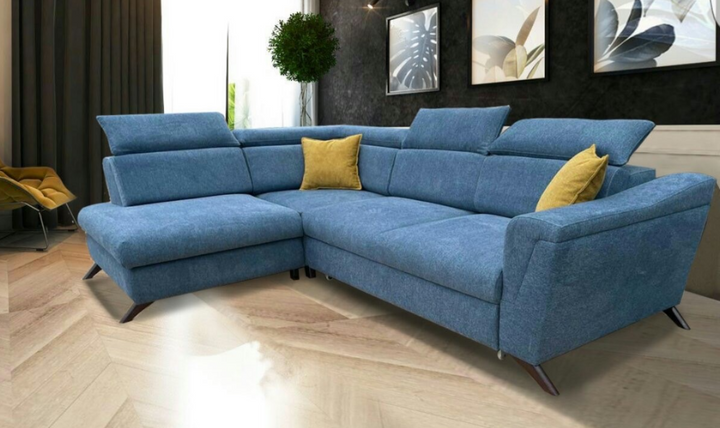 ESF Italia Gala L-shaped Sectional Sofa With Bed And Storage