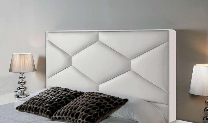 ESF Italia Martina Lux Bed With Storage In White (King/Queen Size)