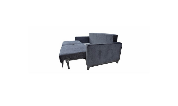 ESF Italia Pesaro Gray Fabric Sofa Bed With Storage and Track Arms