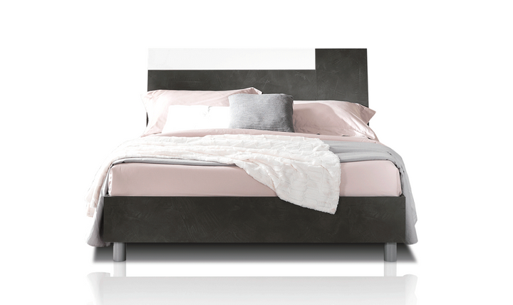 Panarea King/Queen Bed In Black- Leahyco