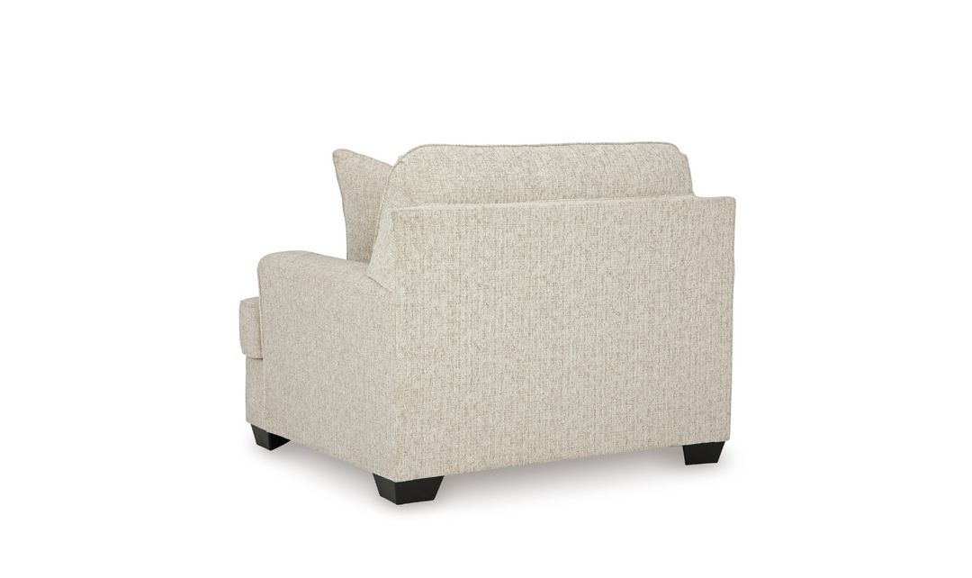 Heartcort Chair and Half in fabric with Single Pillows- Leahyco