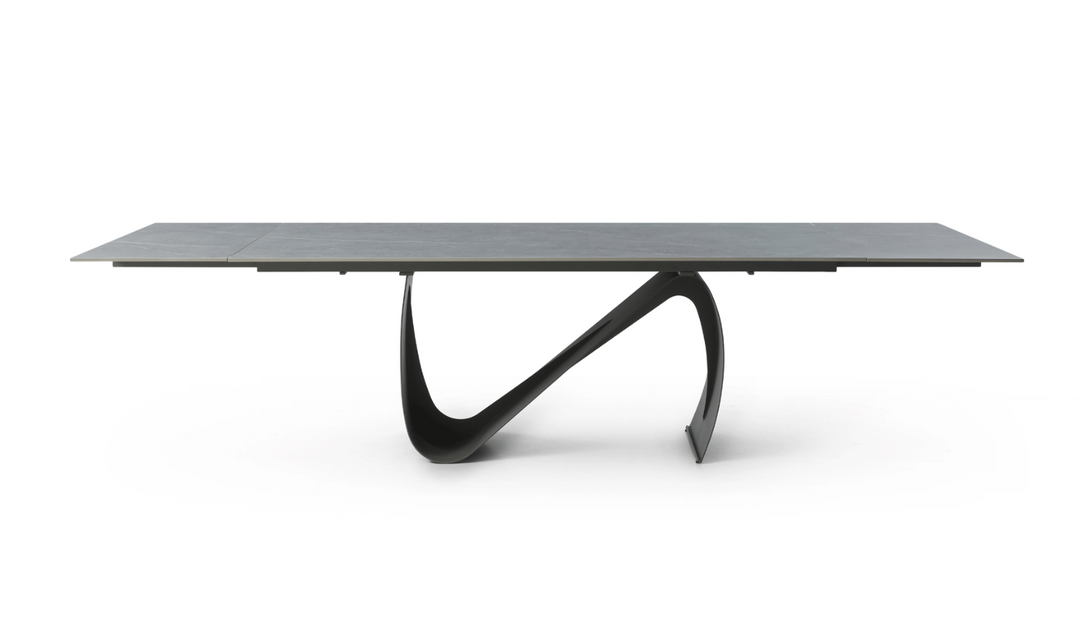 ESF Italia European 83-inch Ceramic Extension Dining Table with Top Marble Design