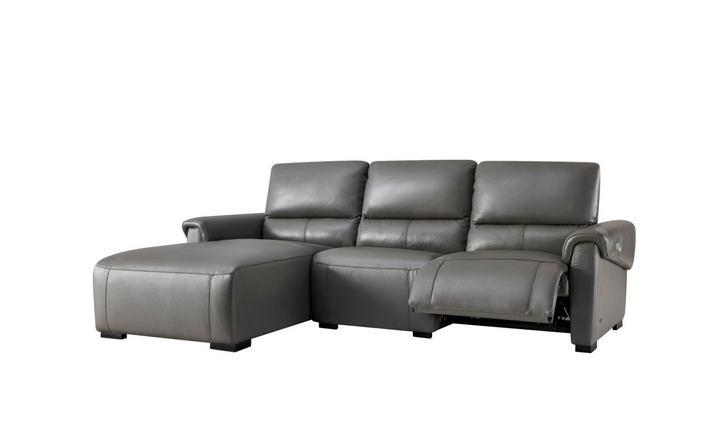 Beverly Hills Maria 3 Seater Leather Electric Recliner Sectional Sofa