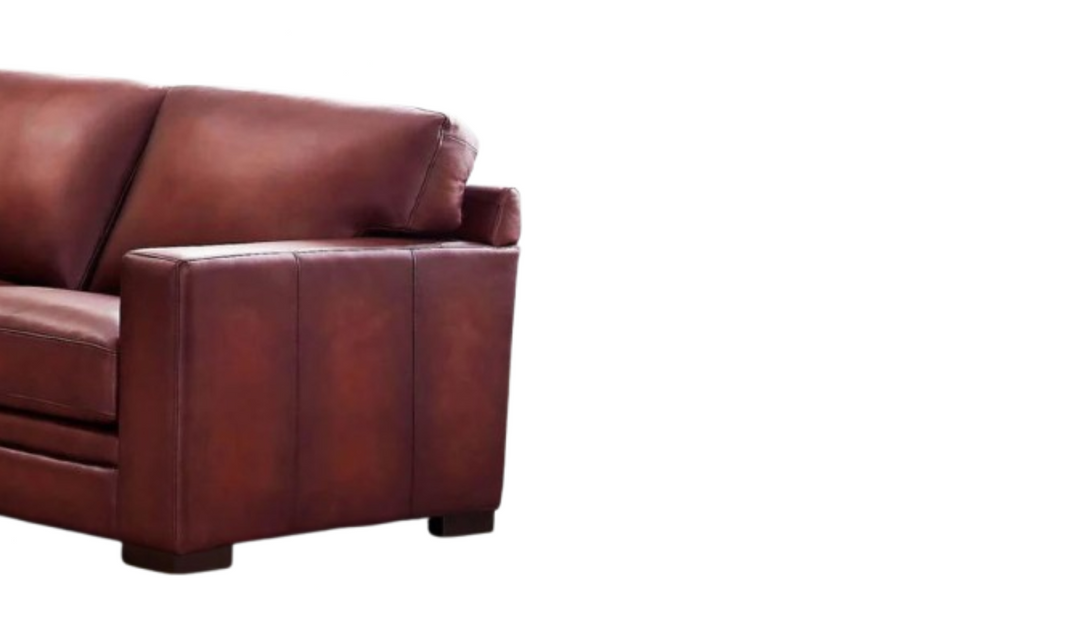 Hydeline Dillon 3-Seater Waxy Pull-up Leather Sofa in Brown