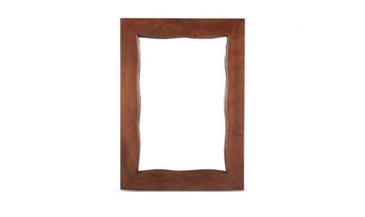 Aspen Portrait Mirror Frame in Walnut Brown- Leahyco