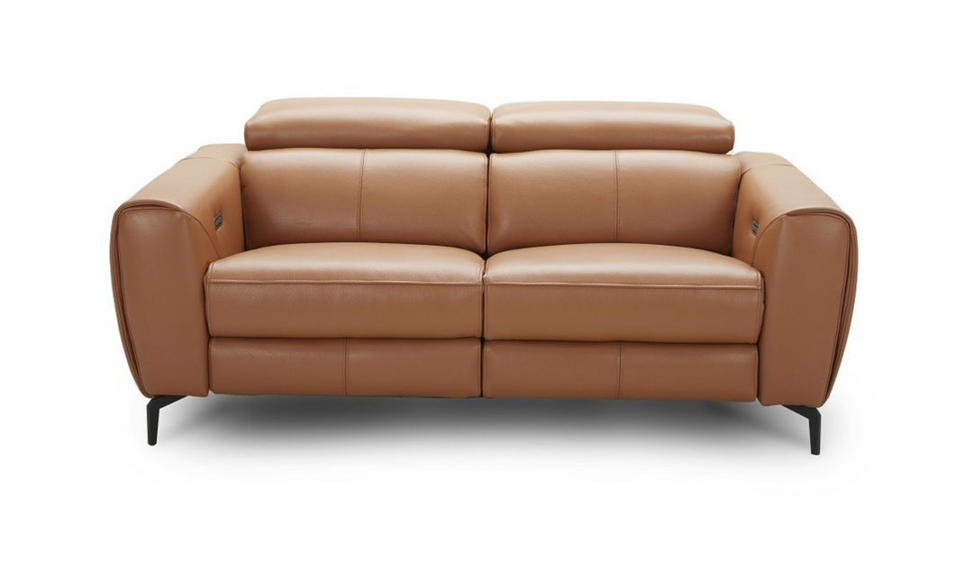 Lorenzo Reclining Premium Italian Leather Motion Sofa- Leahyco