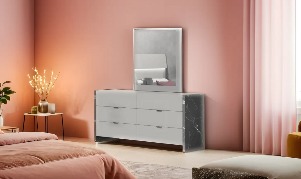 Leahyco Italia Mah Jong Mirror in Gray-Leahyco furniture