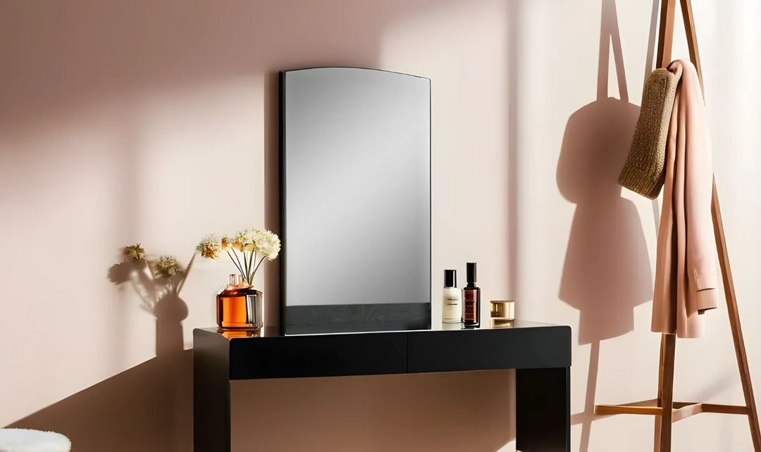 Leahyco Italia Tiramolla Modern Rectangle Mirror in Gray-Leahyco