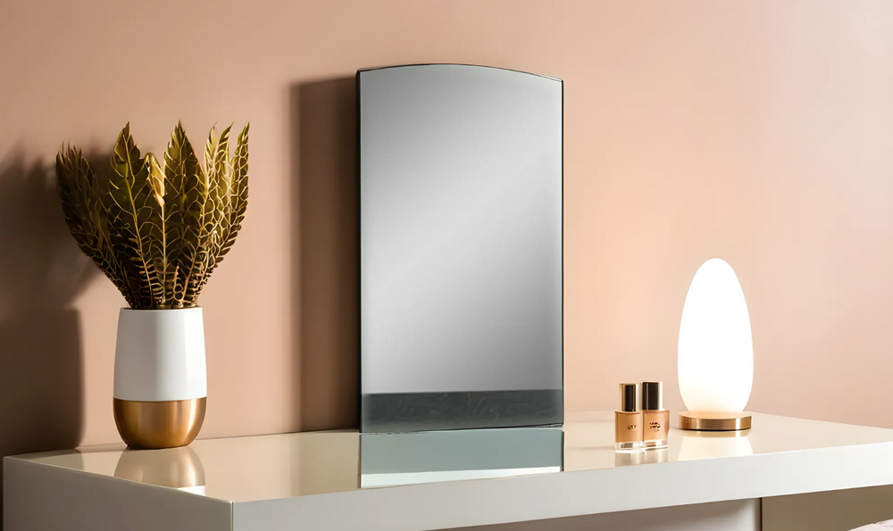 Leahyco Italia Tiramolla Modern Rectangle Mirror in Gray-Leahyco