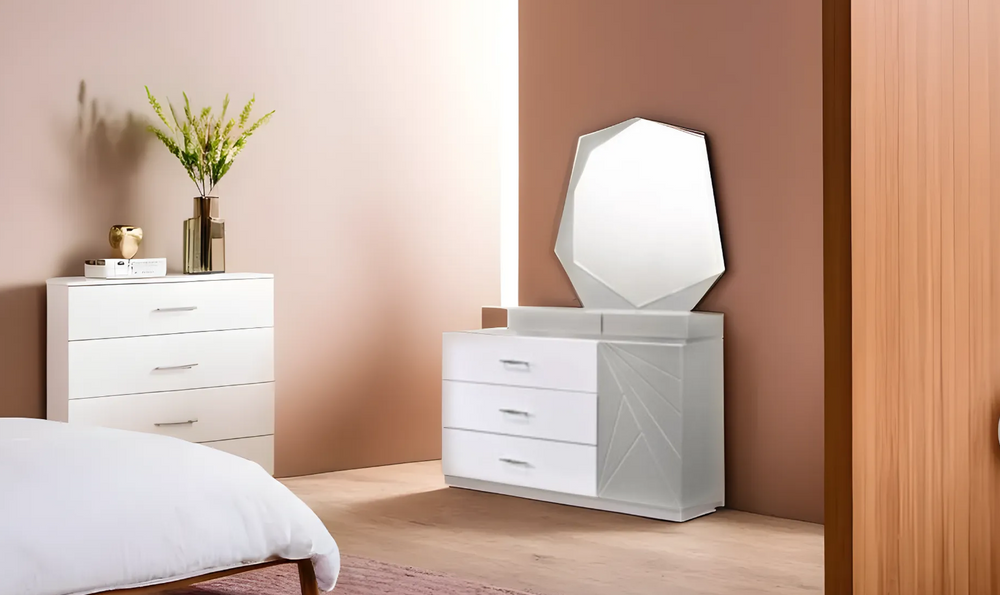 Leahyco Italia Brio 3-Drawers Dresser with Mirror-Leahyco