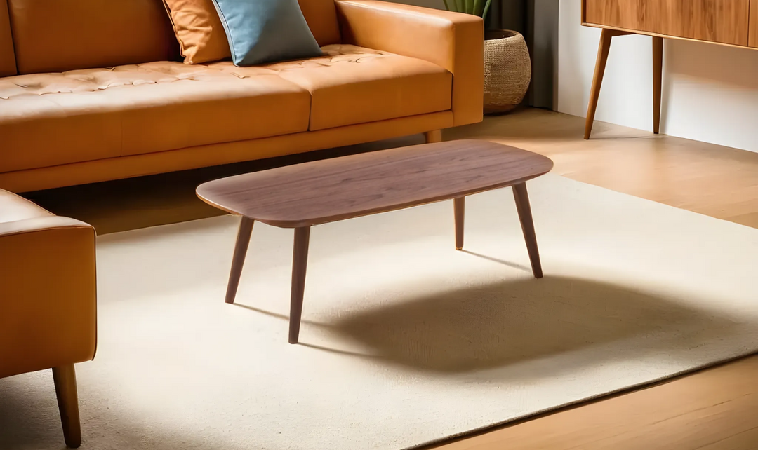 Leahyco Italia Posie Rectangular Coffee Table in Walnut-Leahyco