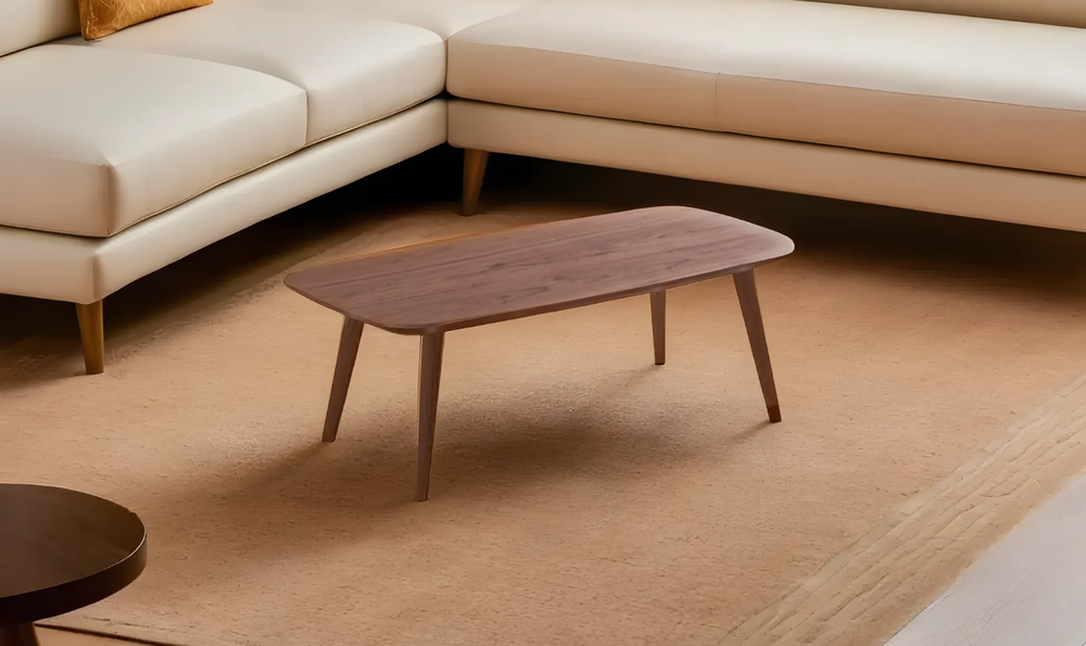 Leahyco Italia Posie Rectangular Coffee Table in Walnut-Leahyco