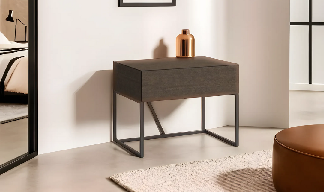 Maison Premium Nightstand in Brown-Leahyco