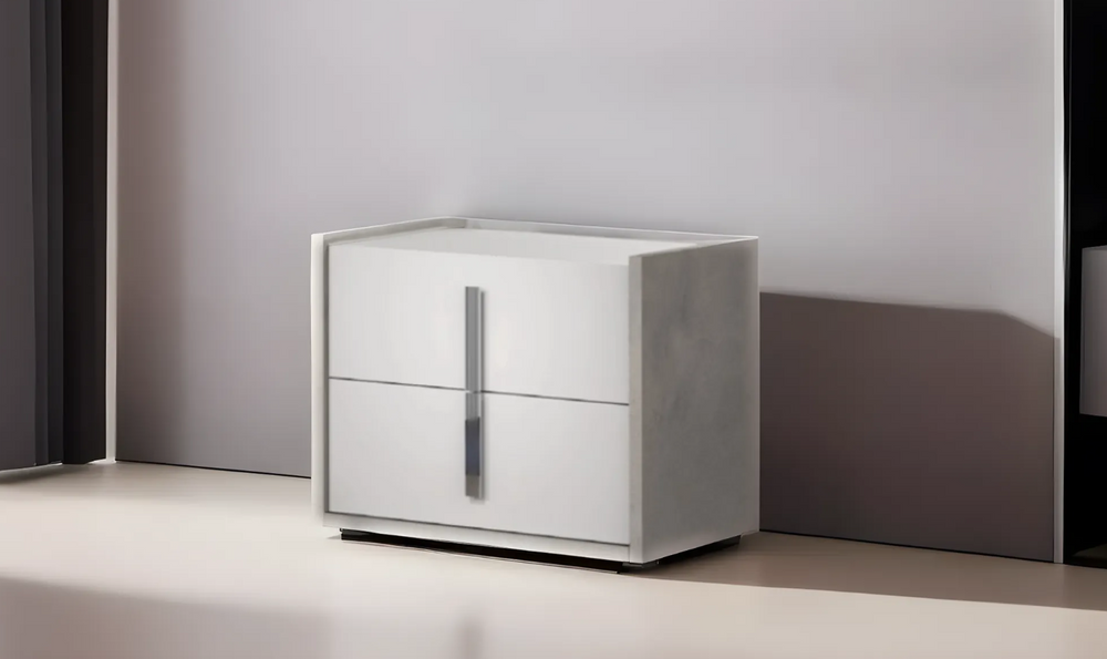 Leahyco Italia Abanico 2 Drawer Modern Nightstand-Leahyco