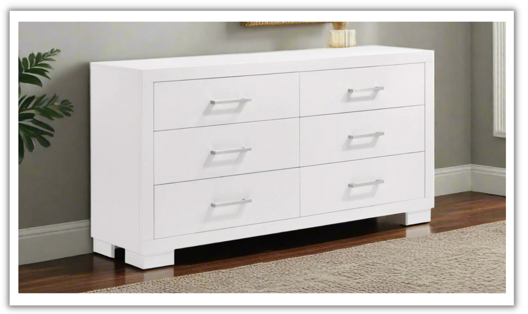 Coaster Furniture Jessica 6-Drawers Dresser in White-Leahyco