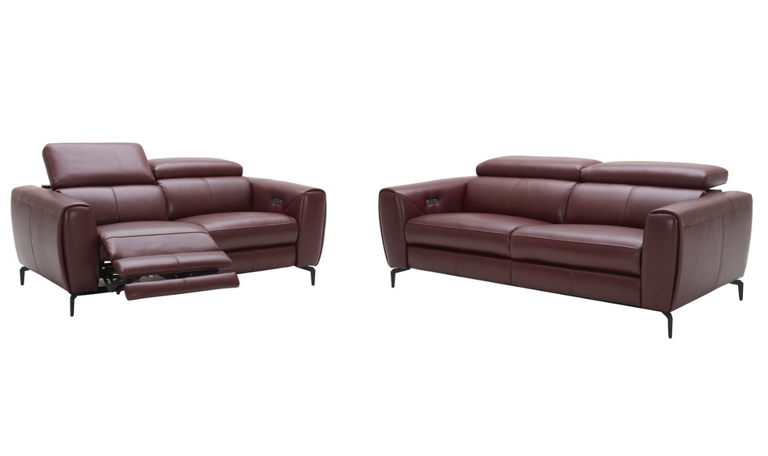 Leahyco Italia Azur Reclining Leather Motion Living Room Set