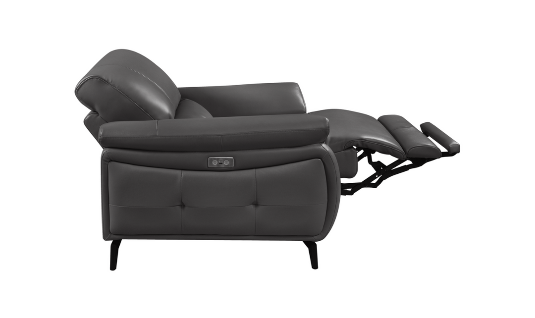 ESF Italia Jake Leather Electric Recliner Living Room Set