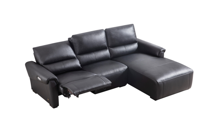 Beverly Hills Maria 3 Seater Leather Electric Recliner Sectional Sofa