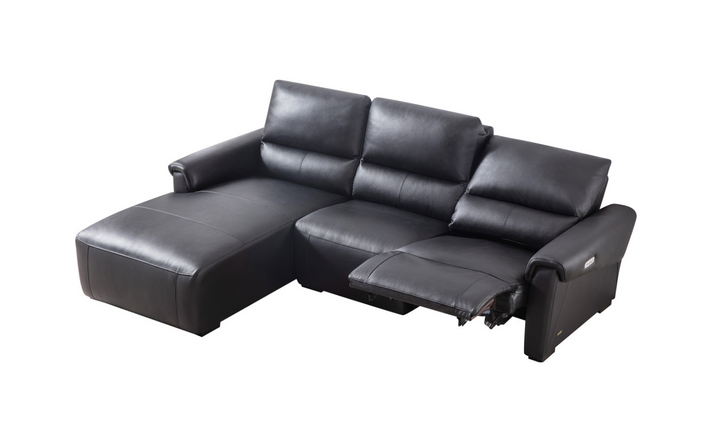 Beverly Hills Maria 3 Seater Leather Electric Recliner Sectional Sofa