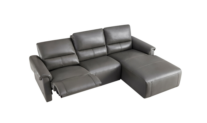 Beverly Hills Maria 3 Seater Leather Electric Recliner Sectional Sofa