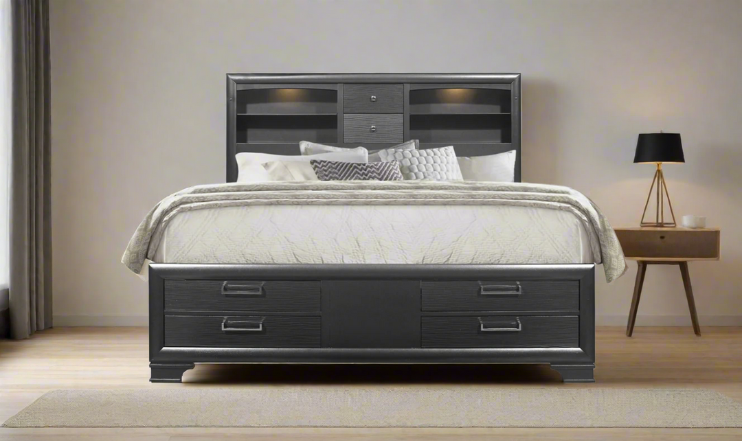 Jordyn Platform Bed with Storage-Leahyco furniture