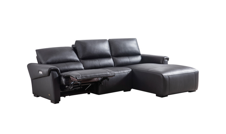 Beverly Hills Maria 3 Seater Leather Electric Recliner Sectional Sofa