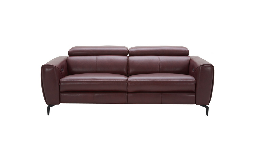 Lorenzo Reclining Premium Italian Leather Motion Sofa- Leahyco