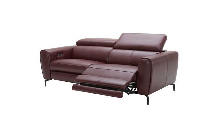 Lorenzo Reclining Premium Italian Leather Motion Sofa- Leahyco