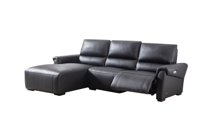 Beverly Hills Maria 3 Seater Leather Electric Recliner Sectional Sofa