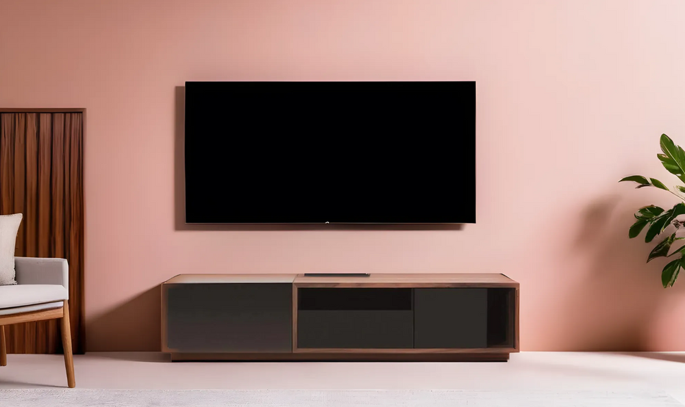 Leahyco Italia Wyeth Modern TV Base In Walnut-Leahyco