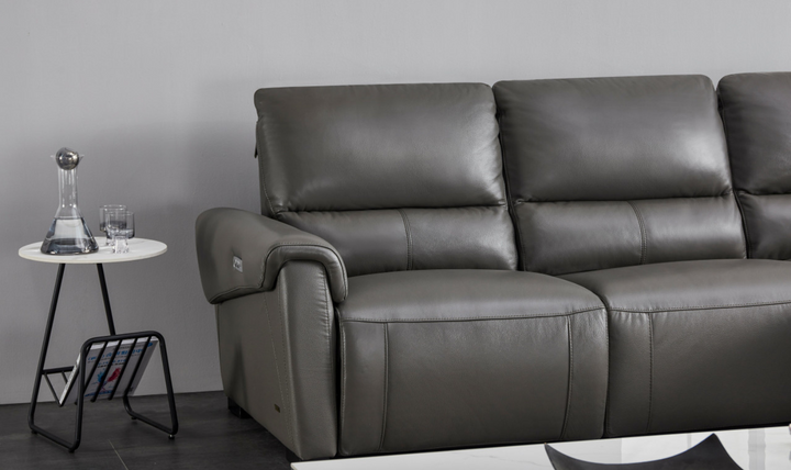 Beverly Hills Maria 3 Seater Leather Electric Recliner Sectional Sofa