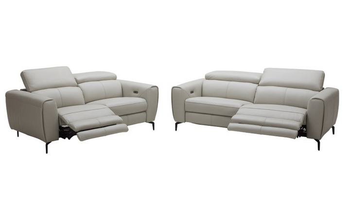 Leahyco Italia Azur Reclining Leather Motion Living Room Set