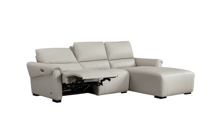 Beverly Hills Maria 3 Seater Leather Electric Recliner Sectional Sofa